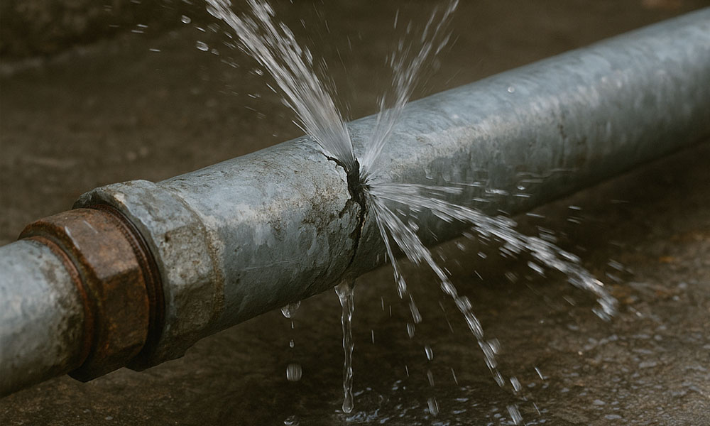 Csőtörés elhárítás – Fajták, okok, jelek és gyors megoldások